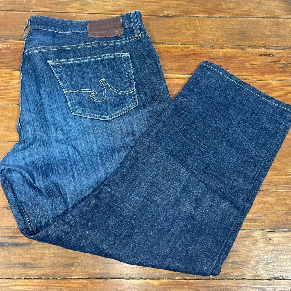 AG Adriano Goldschmied Men's Dark Blue Bootcut Jeans